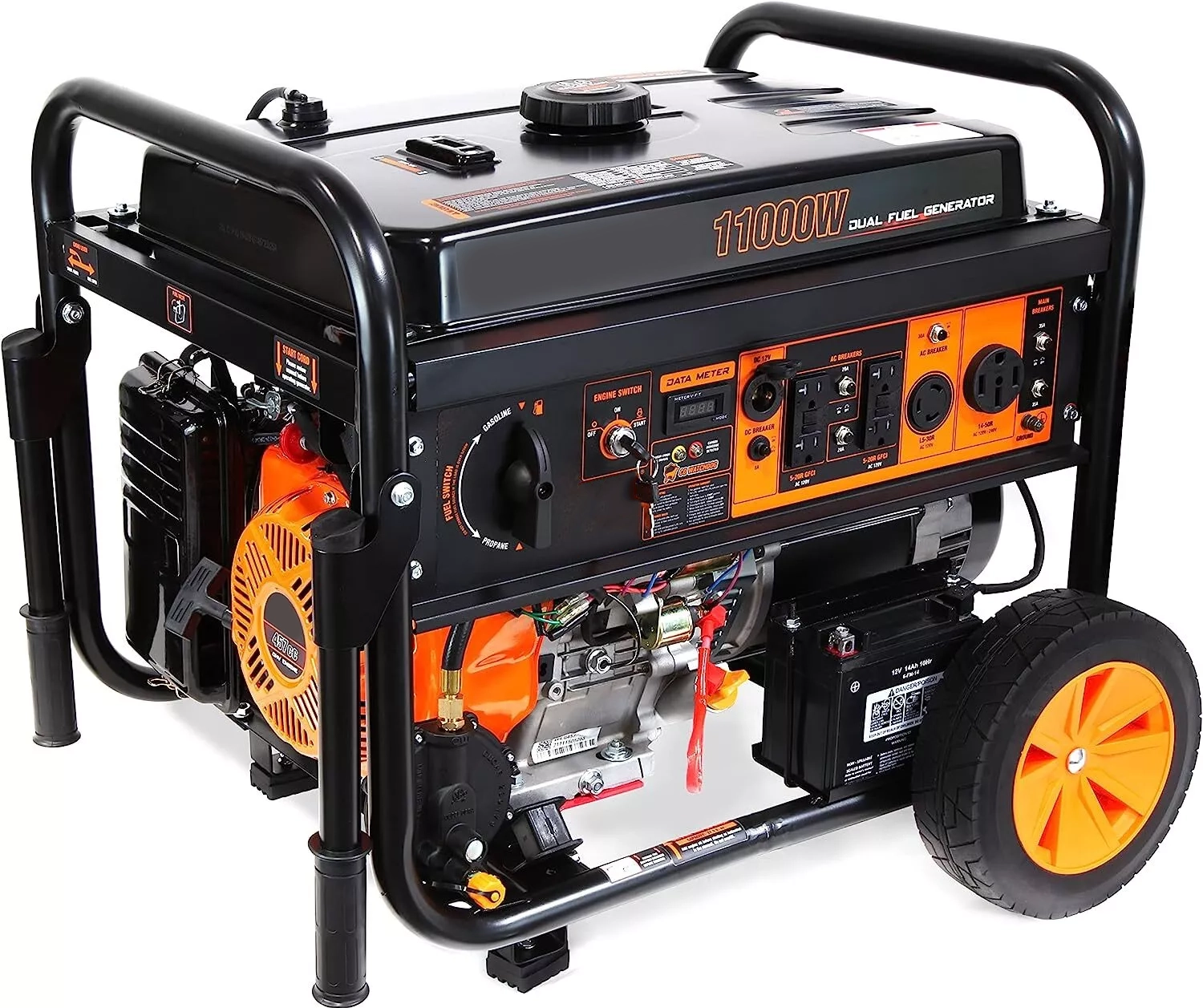 11000 Watts - Generador de Arranque Eléctrico Dual - Imagen 2