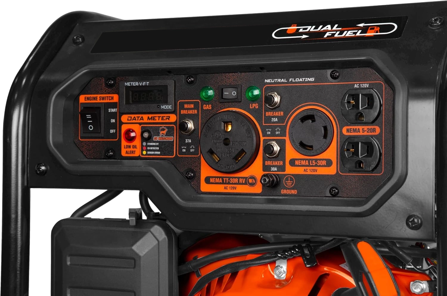 5600 Watts - Generador de Arranque Eléctrico Dual - Imagen 2